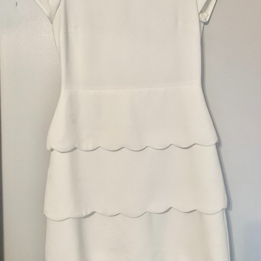 Club Monaco White Ruffle Dress Size 2